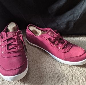 Burgundy Bob's Sneakers
